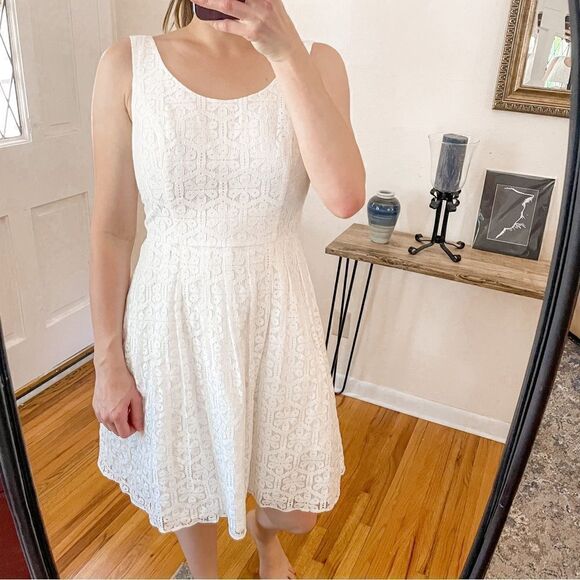 Lilly Pulitzer Posey Dress Daisy Lane Lace White - Picture 4 of 9